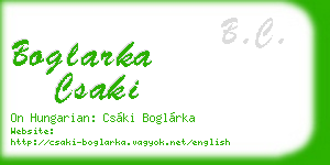 boglarka csaki business card